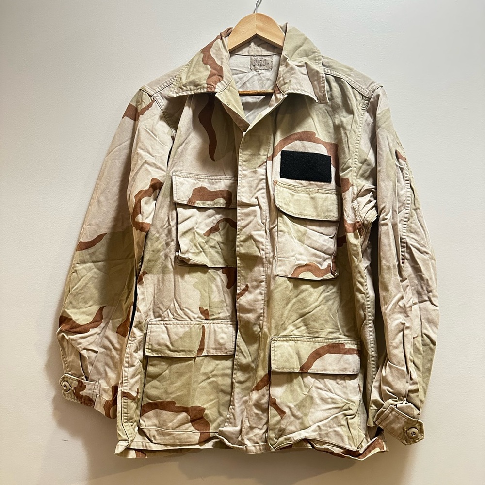 1991 Desert Storm Sz M DOD Issue Army DCU Camo Camouflage NYCO Shirt Combat Coat